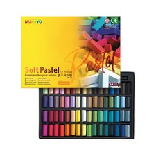 Soft Pastel Set   64 Vibrant Colors for Artists  Smooth  Blendable  Square...