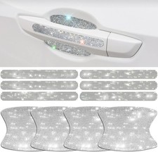 10PCS Crystal Scratch Protector, Rhinestone Car Bling Scratch Protector for Wome