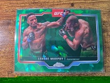 2025 Topps Chrome UFC Lerone Murphy #15 Green Sapphire Refractor /75