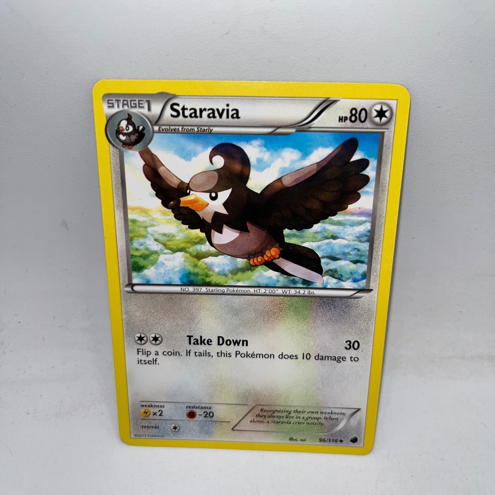 Staravia 96/116 Uncommon Plasma Freeze Pokemon Lightly Played