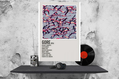 Deftones Gore Album Cover Poster/Druck A3/A4/A5 230 g/m² gerahmt