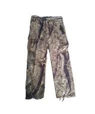 Pella Realtree Hardwoods 20-200 Mens Cargo Camo Hunting Pants Vtg USA Made L