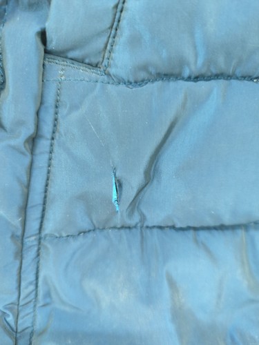 Armani Jeans Płaszcz damski UK 10 Niebieski poliester z parką wiskozową - Zdjęcie 6 z 9