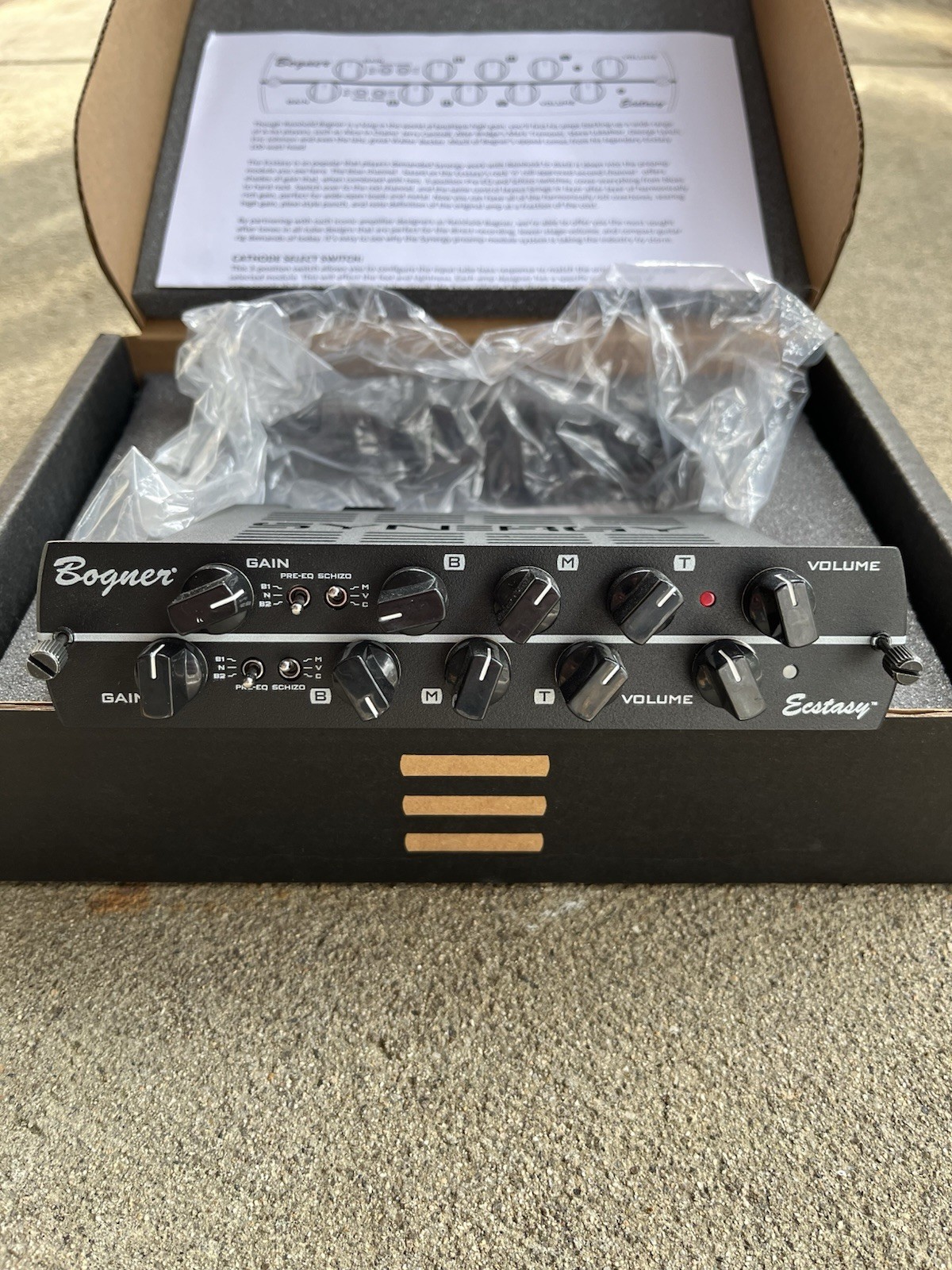 Synergy Bogner Ecstasy 2-Channel Preamp Module - Present - Black