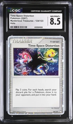 CGC 8.5 Time-Space Distortion Mysterious Treasures 124/123 Holo Pokemon Card