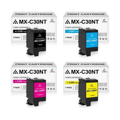 LeciRoba Toner Cartridges Replacement for Sharp MX-C30 MX-C30NT MXC30NT MXC30...