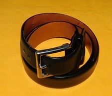 MEN'S BANANA REPUBLIC MADE IN ITALY BLACK GENUINE LEATHER BELT SIZE 30-32".