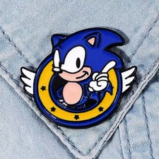 Pin's Pins Émail NEUF Sonic The Hedgehog Rétrogaming Enamel Lapel Pin (Réf 1Ba)