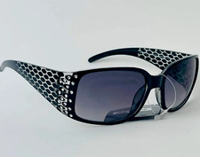 Fashion Sunglasses For Women 100 UVA/UVB Protection, Rectangle Black NS1216 NEW