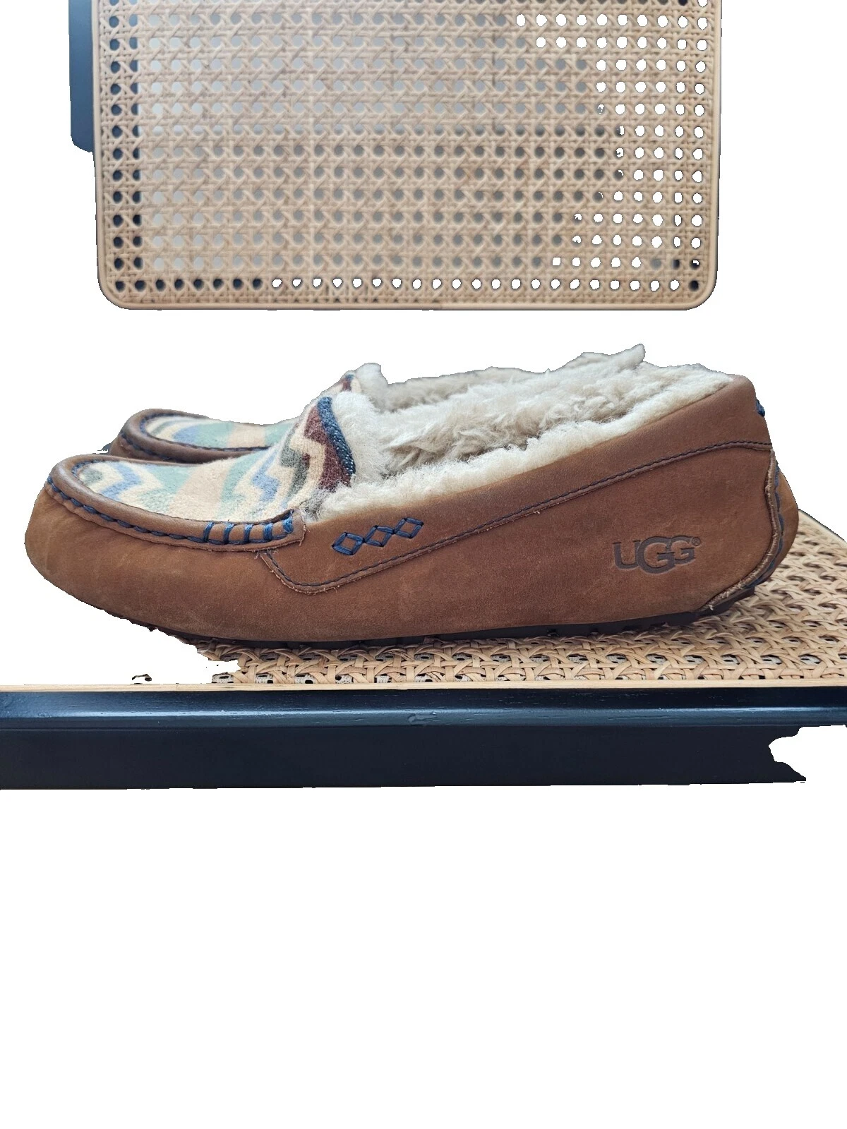 Zapatillas para mujer geométrico Marrón