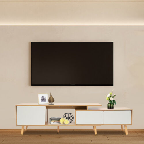 78.7'' Large-capacity Wood Cabinet Adjustable Cabinet with Doors Living/Bedroom