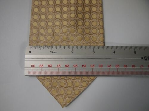 Claiborne Herren Krawatte Krawatte Gold Geometrisch 58" - Bild 4 von 4