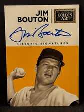 2014 Panini Golden Age Historic Signatures JIM BOUTON Baseball AUTO
