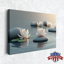 Lotus Serenity Wall Art, Canvas Print for Home Decor, Wall Decor Art Poster