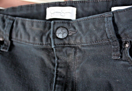 Jessica Simpson Super Skinny Size 14 Black Jean-style Cotton-Elastane Pant - Picture 3 of 7