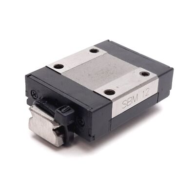 SBC Linear SBM 12 Linear Guide Block, On 48.5mm Rail, Carriage: 27mm x 34.6mm