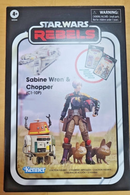 Star Wars Figur Sabine Wren & Chopper   Kenner Hasbro Figuren