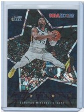 Donovan Mitchell 2020-21 Hoops #1 Lights Camera Action Purple Explosion Jazz