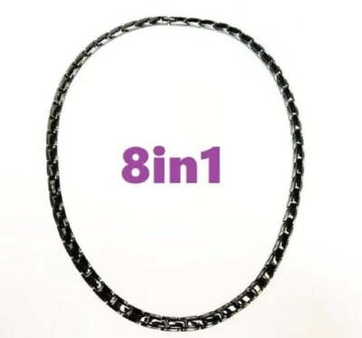 Titanium Magnets Magnetic necklace Power Energy Bio Balance 8in1 Halskette jade