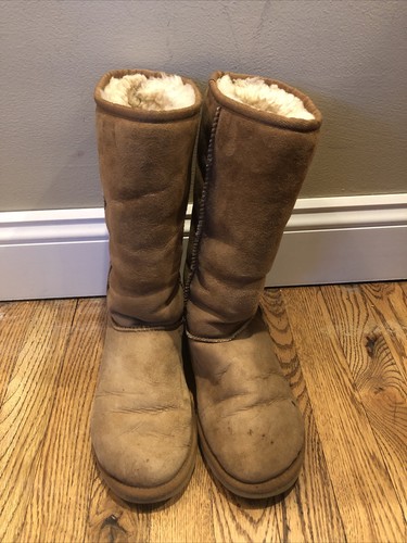 UGG Womens Tan Classic Tall Boots 