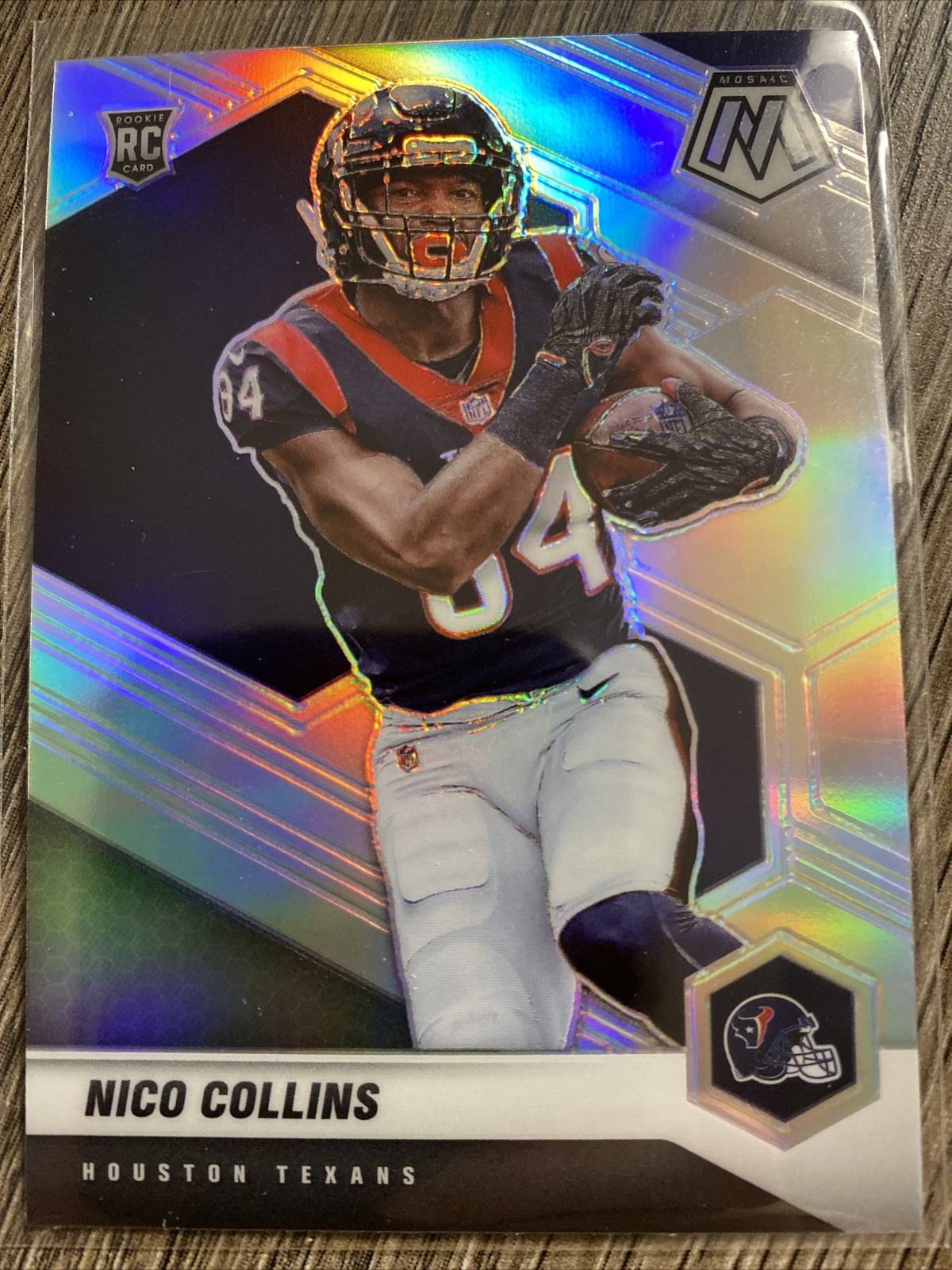 2021 Mosaic Football Nico Collins Rookie Variation Silver Prizm RC #330-V SP🔥🏈
