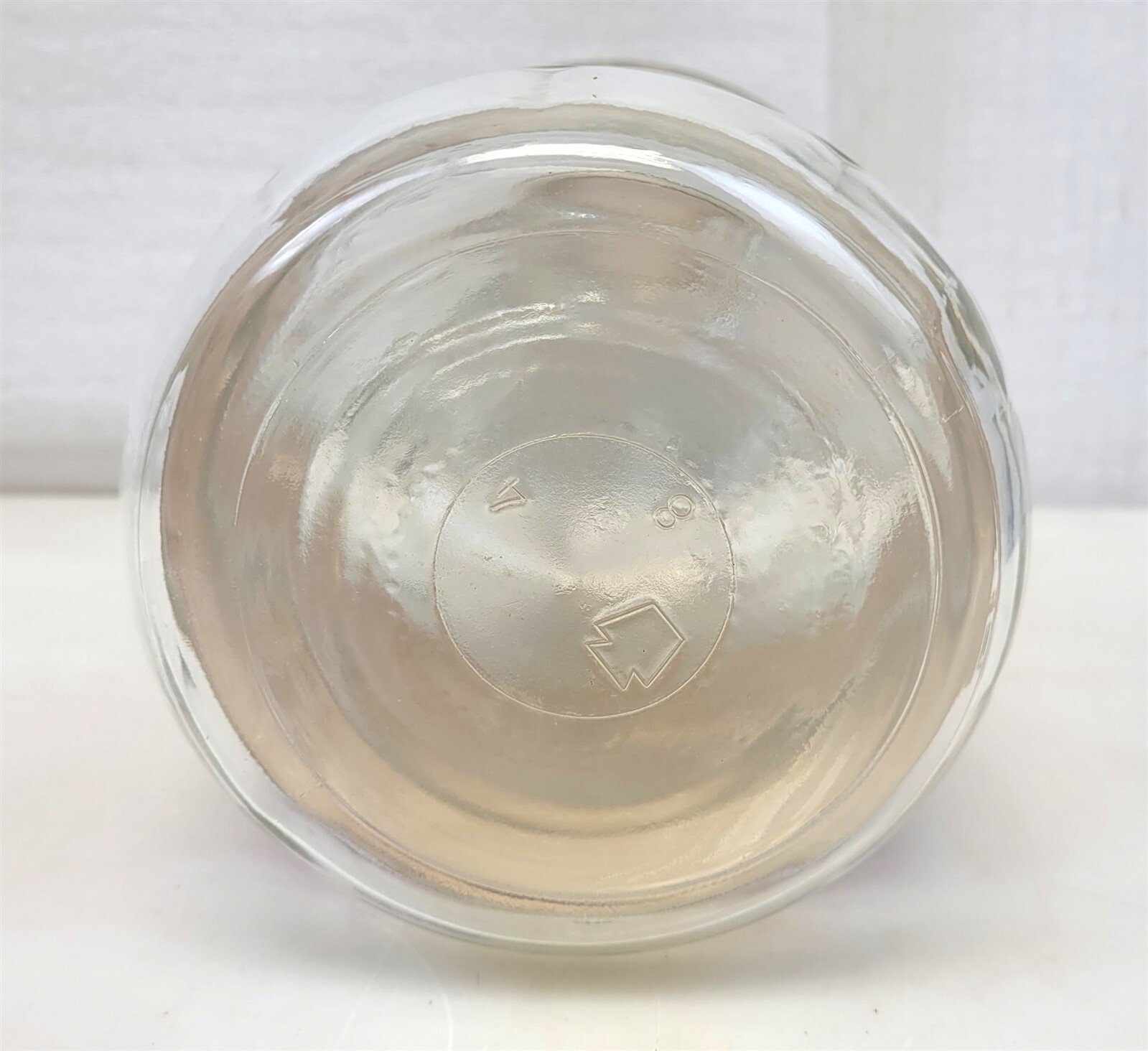 1954 Staley's Sta-Puf Half Gallon Glass Jar Bottle Fabric Softener Laundry ~ T56