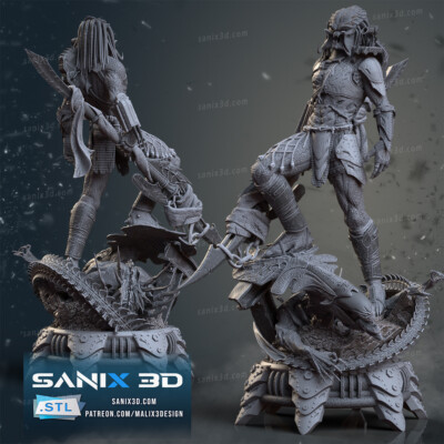 Alien vs. Predator 3D Printed Figure, AVP Collectible Statue