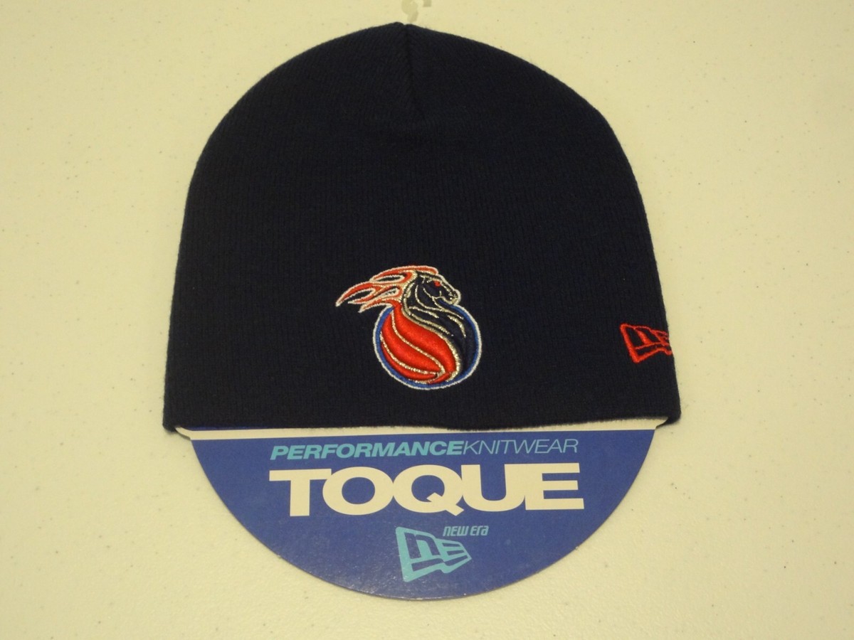 NBA Detroit Pistons HORSE LOGO Knit Beanie Hat New Era Toque NEW