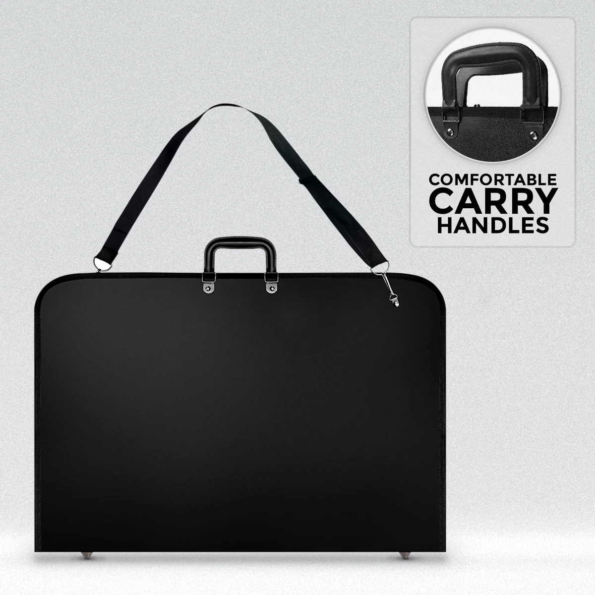 Estuche de diseño de cartera a3 negro a prueba de agua obra de arte pintura carpeta bolsa
