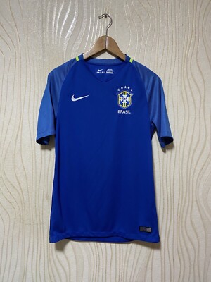BRAZIL 2016 2017 AWAY FOOTBALL SHIRT SOCCER JERSEY NIKE 724593-493