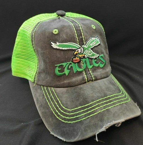 Philadelphia Eagles Hat Distressed Neon 