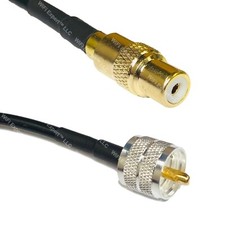 RFC240UF RCA FEMALE to PL259 UHF Male Coax RF Cable USA-Ship Lot