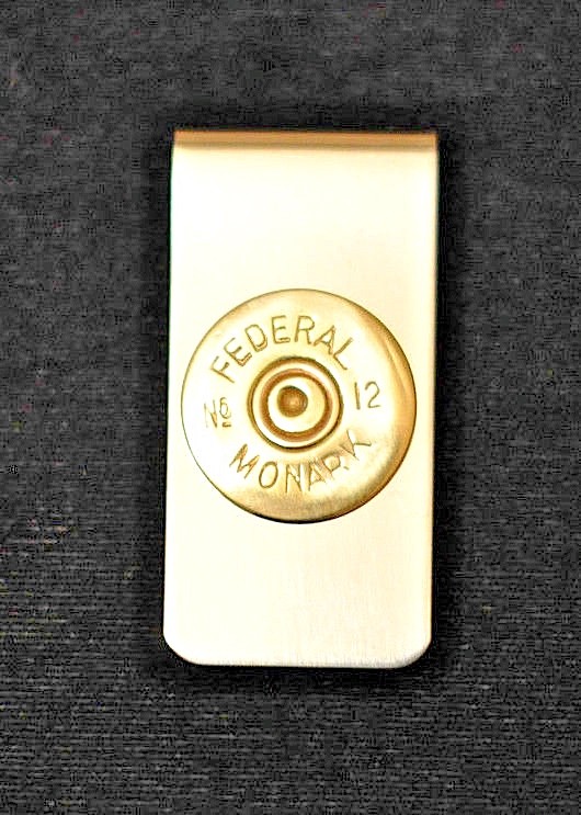 Rare Vintage Federal Monark 12 Gauge Shotgun Shell Bullet Money Clip