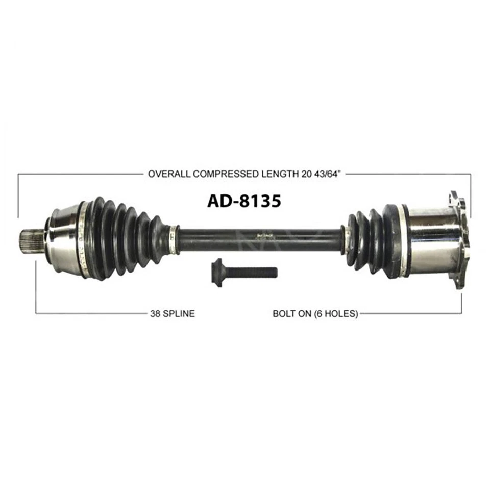 Par de juntas delanteras de eje Surtrack CV para Audi A6 Quattro V6 2005-2008 3,2 L Foto 4 de 4