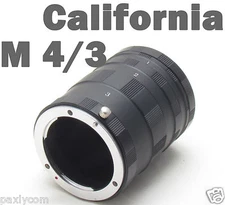 Macro Extension Tube Micro M 4/3 MFT Cameras Olympus PEN E-PL3 2 1 E-PL1s OM-D 