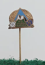 CROATIA  CLIMBING  MOUNTAINEERING  PD Zagreb Matica Croatia pin KASUN 1960s !