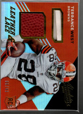 B1157- 2014 Absolute Leather and Laces Football #LLTW Terrance West Ball /43