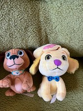 Lot of Disney Brown Plush Doc McStuffins  Fisher Price Yellow Puppy Dog Stuffed