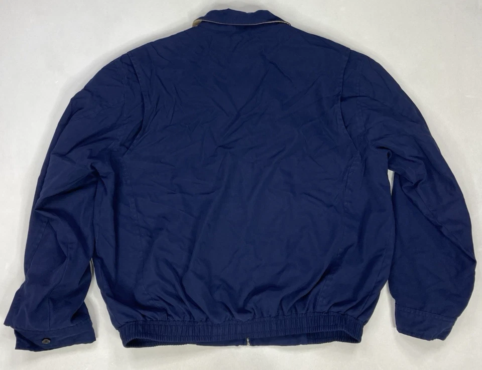 Polo Ralph Lauren Bi-Swing Jacket Men Large Blue Pony Beige Lined Plaid - Image 3 of 4