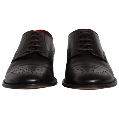 DOLCE & GABBANA Shoes Black Calfskin Leather Derby Men Dress  display picture 1