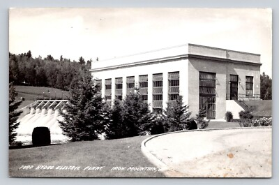 #ad RPPC Ford Hydro Electric Plant Iron Mountain Michigan Real Photo P711 $9.63