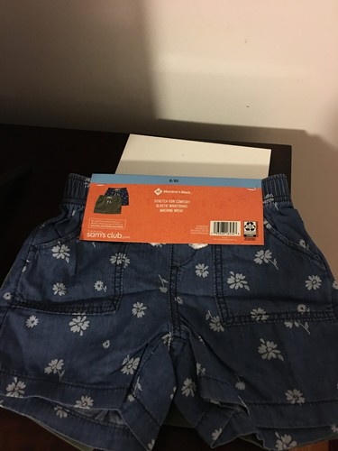 BRAND NEW GIRL'S SIZE 6-6X MEMBER'S MARK 2 PACK WOVEN SHORTS - Picture 6 of 8