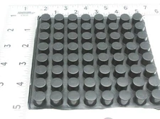 7/16" Tall Rubber Feet  Heathkit  Eico  3M Adhesive Backing  Various Pack Sizes