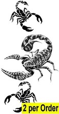 2 Scorpion Sex Temporary Fake Tattoos Waterproof Passion Solitude Body Transfers