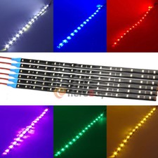 6-18pcs 12" 15 LED Flexible Truck Car Motor Light Strip Waterproof 12V Lamp