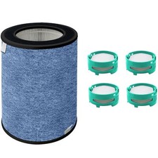 1 HEPA Filter  4 Odor Cartridges for Shark Air Purifier HE2FKBAS, HE2FKBASMB