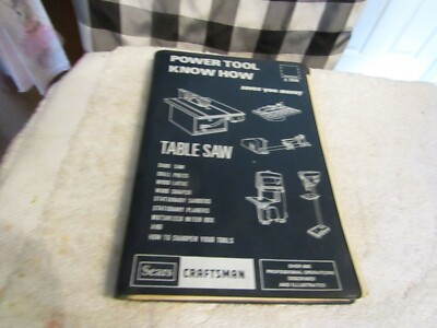 Sears Craftsman Power Tool Know How Table Saw & More 1975 Catalog No. 9-2918