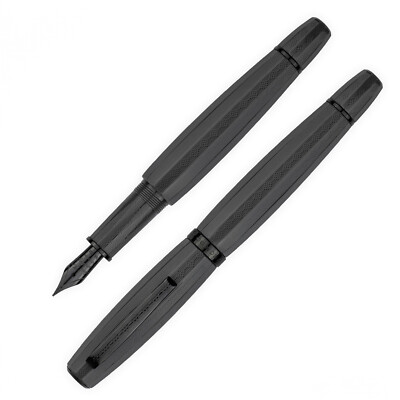 Scribo Feel Fountain Pen in Anni60 with Ultra Black PVD Trim, 18kt  EEF Nib NEW