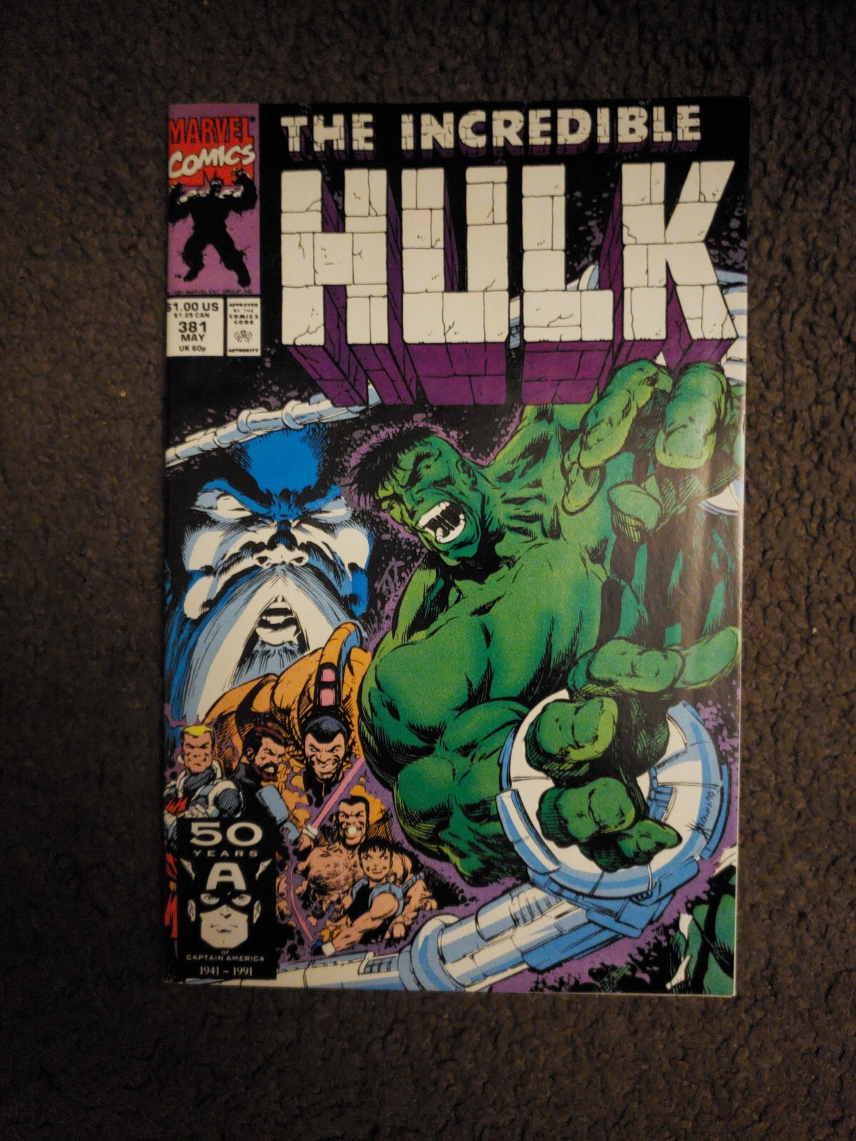 Cómics de Marvel del Increíble Hulk #381 (05/1991)