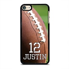 Football Case Cover Personalized Name Number Sport For Apple iPod 7 6 5 4